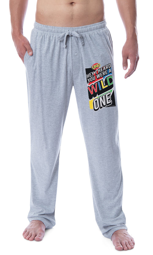 Mattel Mens' Uno Hey I Heard You Were A Wild One Sleep Pajama Pants