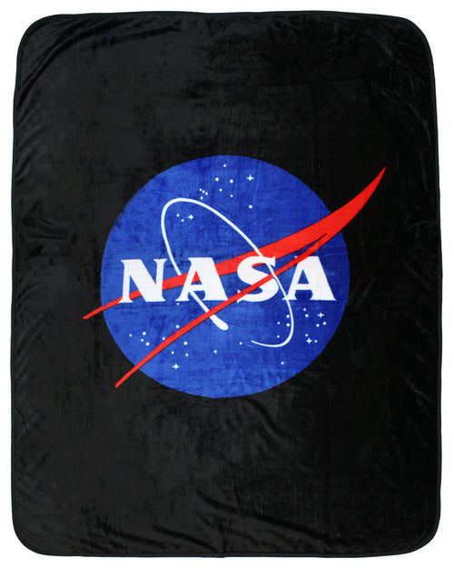 NASA Meatball Logo Super Soft And Cuddly Plush Fleece Throw Blanket 48" x 60" (152cm x122cm)