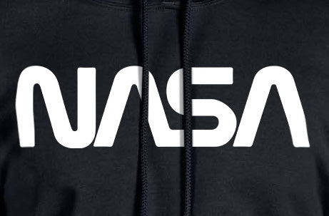 NASA Mens' Space Fashion Logo Pocket Sweatshirt Hoodie Pullover