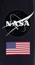 NASA Mens' Logo Icon American Flag Space Sleep Pajama Pants