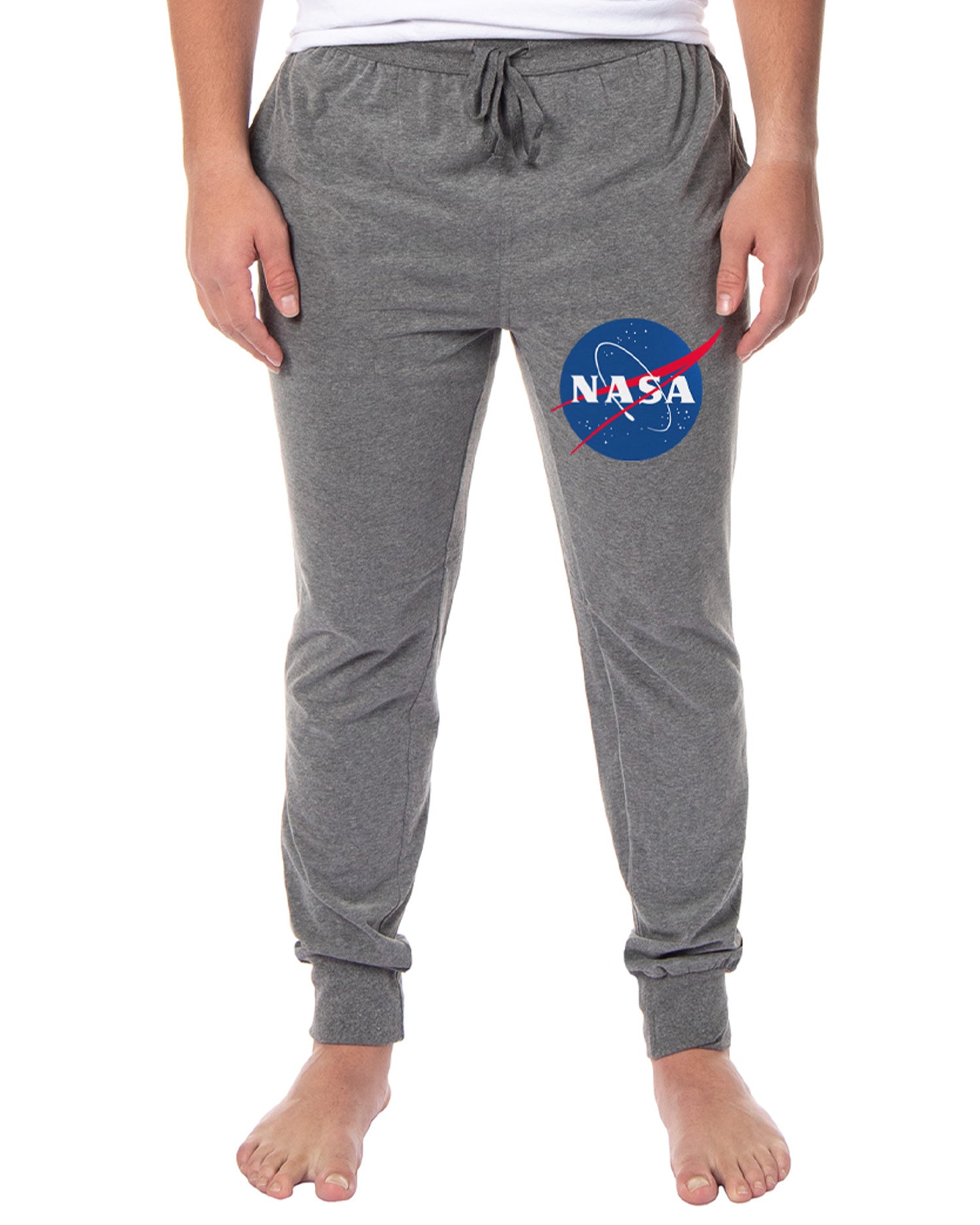 NASA Men's Retro Meatball Space Fashion Logo Sleep Jogger Pajama Pants