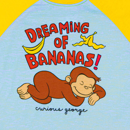 Curious George Pajamas Toddler Boys' Dreaming Of Bananas Sleep Set