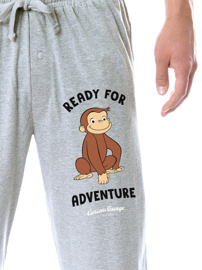 Curious George Mens' Character Ready For Adventure Sleep Pajama Pants