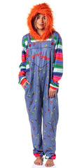 Child's Play Mens' Chucky Good Guys Hooded Union Suit Costume Sleep Pajama
