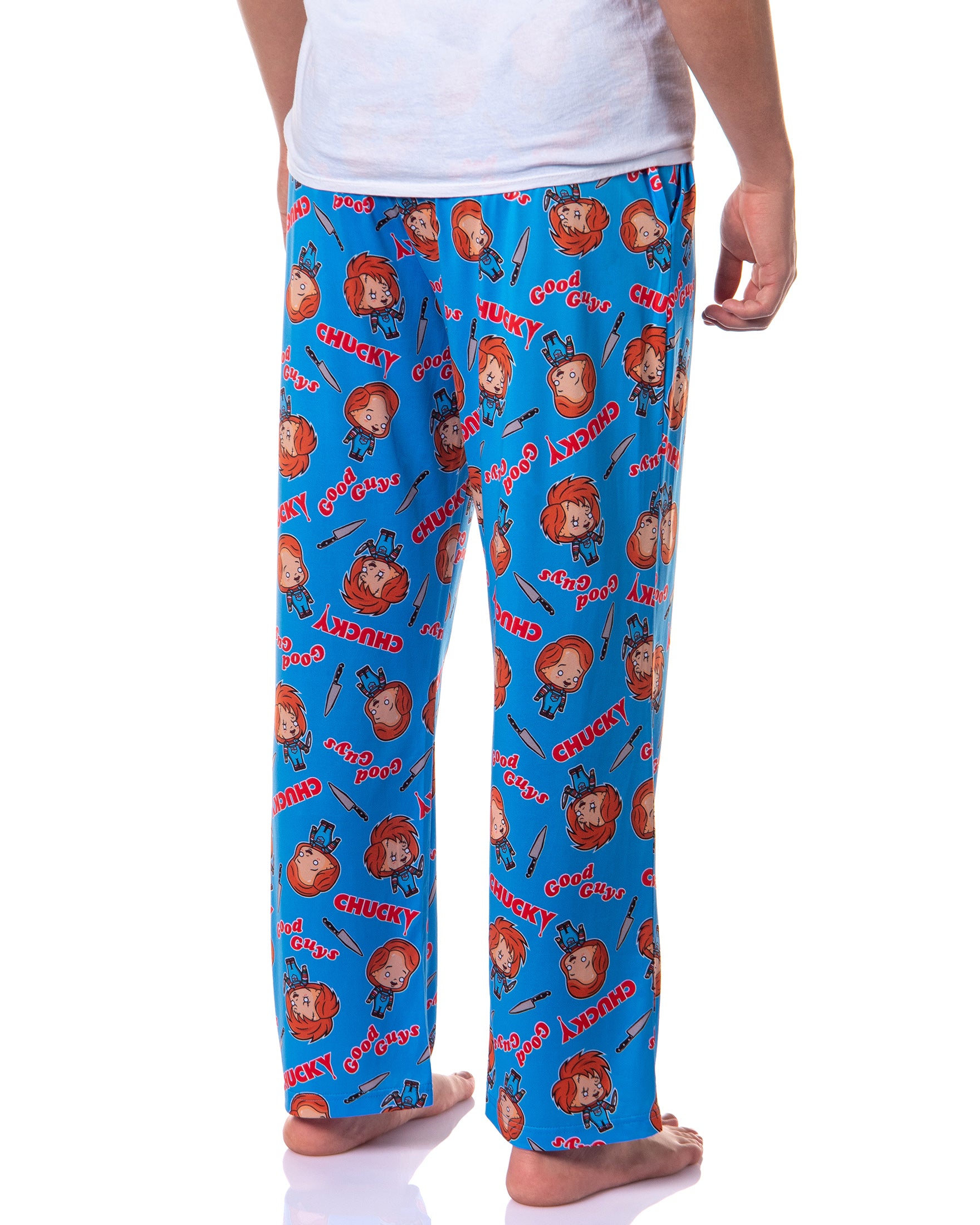 Chucky Men's Movie Child's Play Good Guys Tossed Icon Sleep Pajama Pants