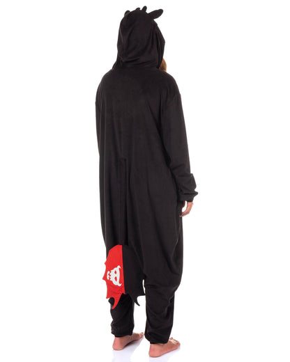 How To Train Your Dragon Toothless Costume Union Suit Onesie Pajama For Women
