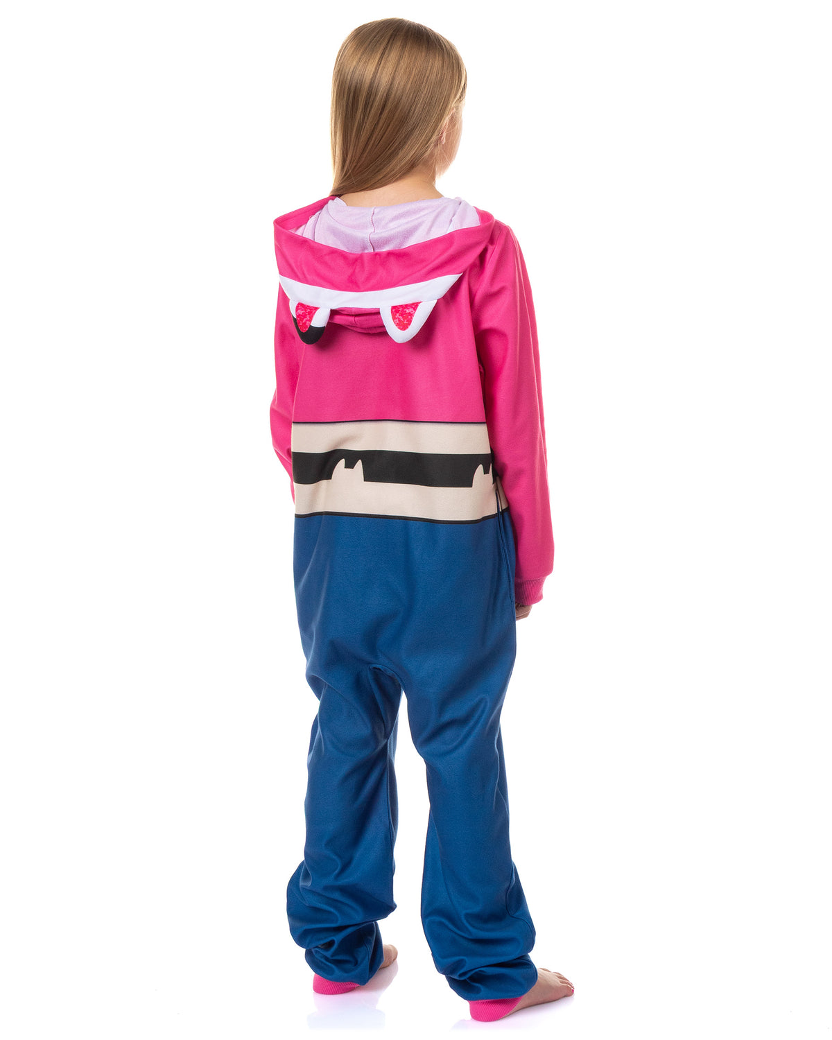 Gabby's Dollhouse Union Suit Girl's One Piece Hooded Pajama