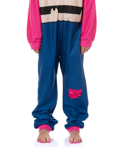 Gabby's Dollhouse Union Suit Girl's One Piece Hooded Pajama