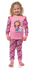 Toddler Girl's Pajamas Cartoon Character Tight Fit Long Sleeve Sleepwear 2 Piece Pajama Set