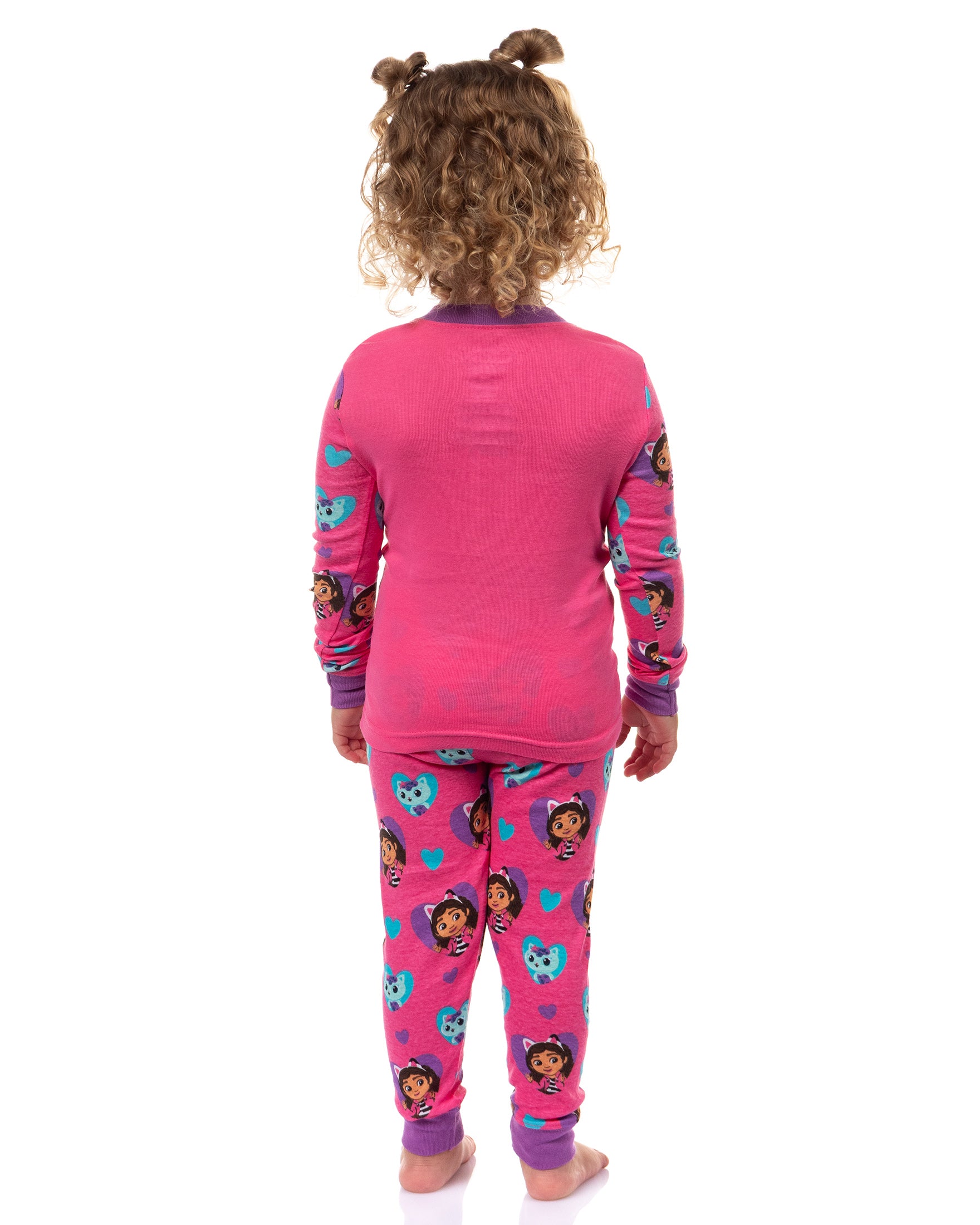 Gabby's Dollhouse Bubbly World Toddler Girls' Tight Fit 2-Piece Pajama Set