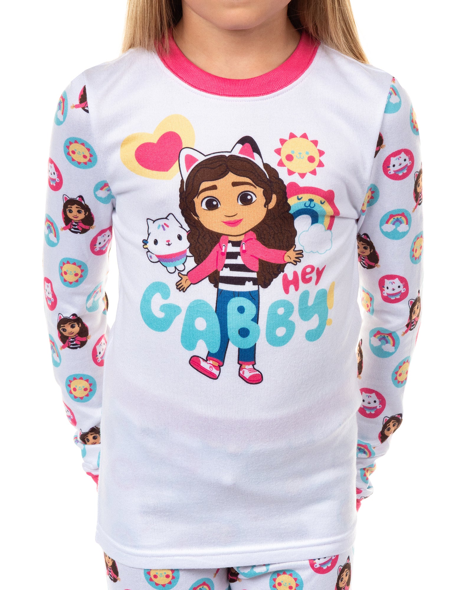 Gabby's Dollhouse Pajamas Hey Gabby Snug Fit Long Sleeve Pant Set (10)