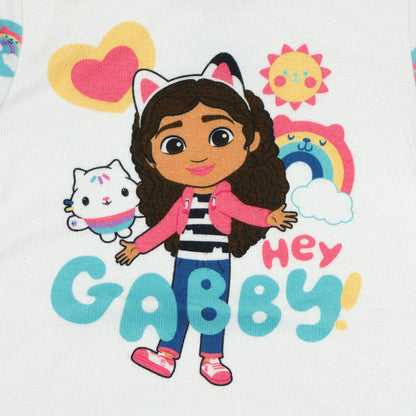 Gabby's Dollhouse Pajamas Toddler Girls Tight Fit Lounge Sleep Set (2T)