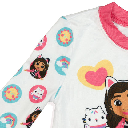Gabby's Dollhouse Pajamas Toddler Girls Tight Fit Lounge Sleep Set (3T)
