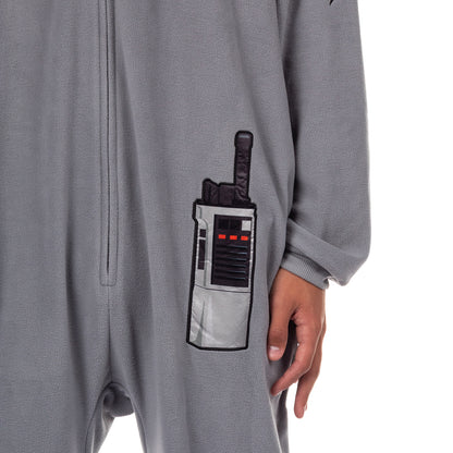 Jurassic Park Union Suit Adult Crew Member One Piece Hooded Costume Pajama