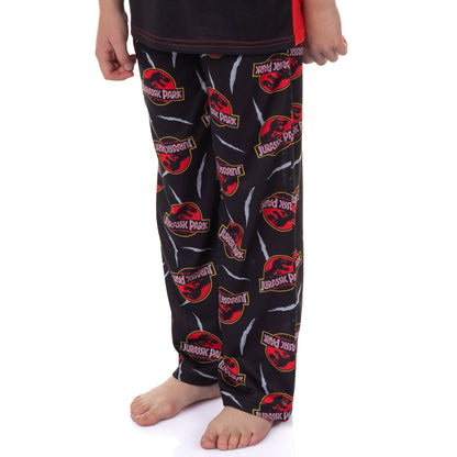Jurassic Park Pajamas Boys' Logo Design Short Sleeve and Pant Sleep Set (6/7)