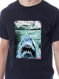 Jaws Mens' Classic Film Movie Title Logo Distressed Sleep Pajama Set