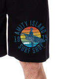 Jaws Mens' Movie Film Amity Island Surf Shop Logo Sleep Pajama Shorts