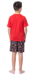 Jurassic World Boys' Blue T-Rex Park Logo Sleep Pajama Set Shorts