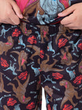 Jurassic World Boys' Blue T-Rex Park Logo Sleep Pajama Set Shorts