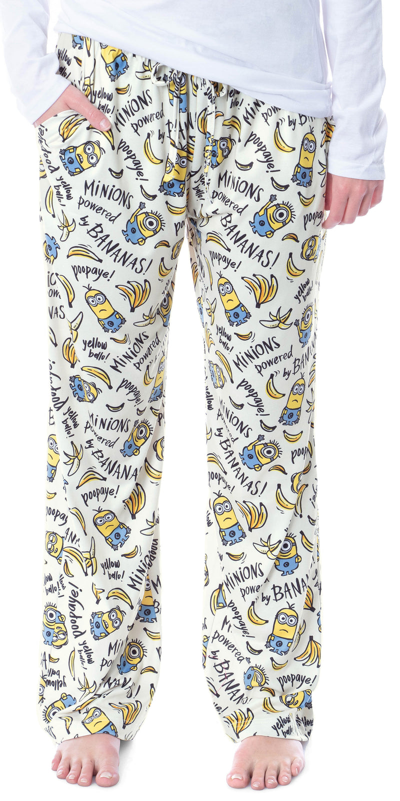Despicable Me Womens' Minions Powered By Bananas Sleep Pajama Pants