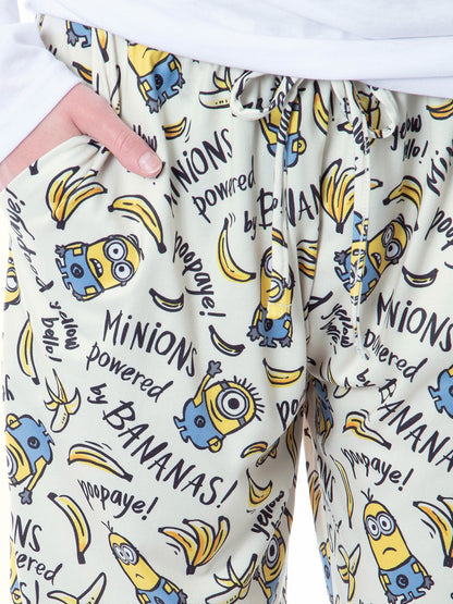 Despicable Me Womens' Minions Powered By Bananas Sleep Pajama Pants