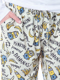 Despicable Me Womens' Minions Powered By Bananas Sleep Pajama Pants