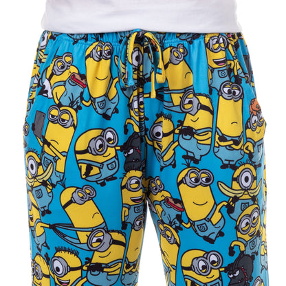 Minions Pajamas Women's All Over Character Print Lounge Sleep Pants