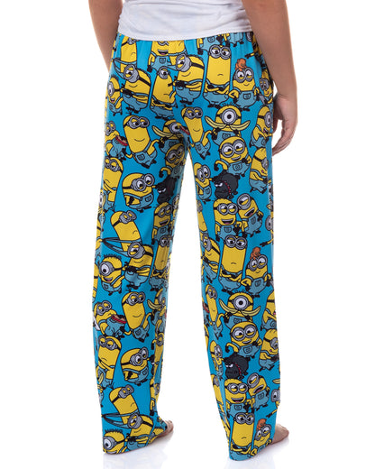Minions Pajamas Women's All Over Character Print Lounge Sleep Pants