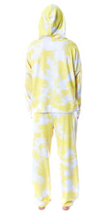 Minions Positive Vibes Tie Dye Womens' Pajama Loungewear Hooded Jogger Set