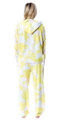 Minions Positive Vibes Tie Dye Womens' Pajama Loungewear Hooded Jogger Set