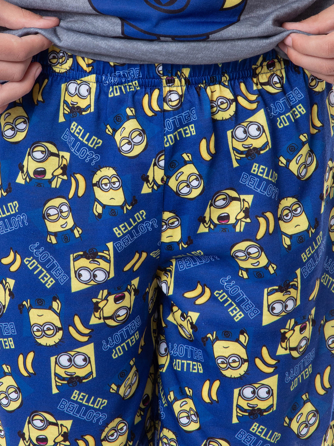 Despicable Me Boys' Minions Bello? Raglan Sleep Pajama Set Shorts Shirt