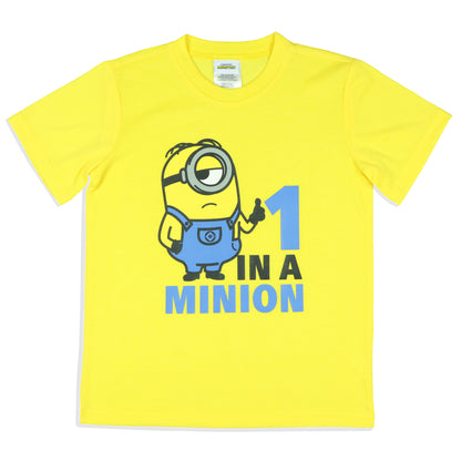 Minions Big Boys' Pajamas One In A Minion Sleep Shirt And Pant 2 Piece Set 10/12