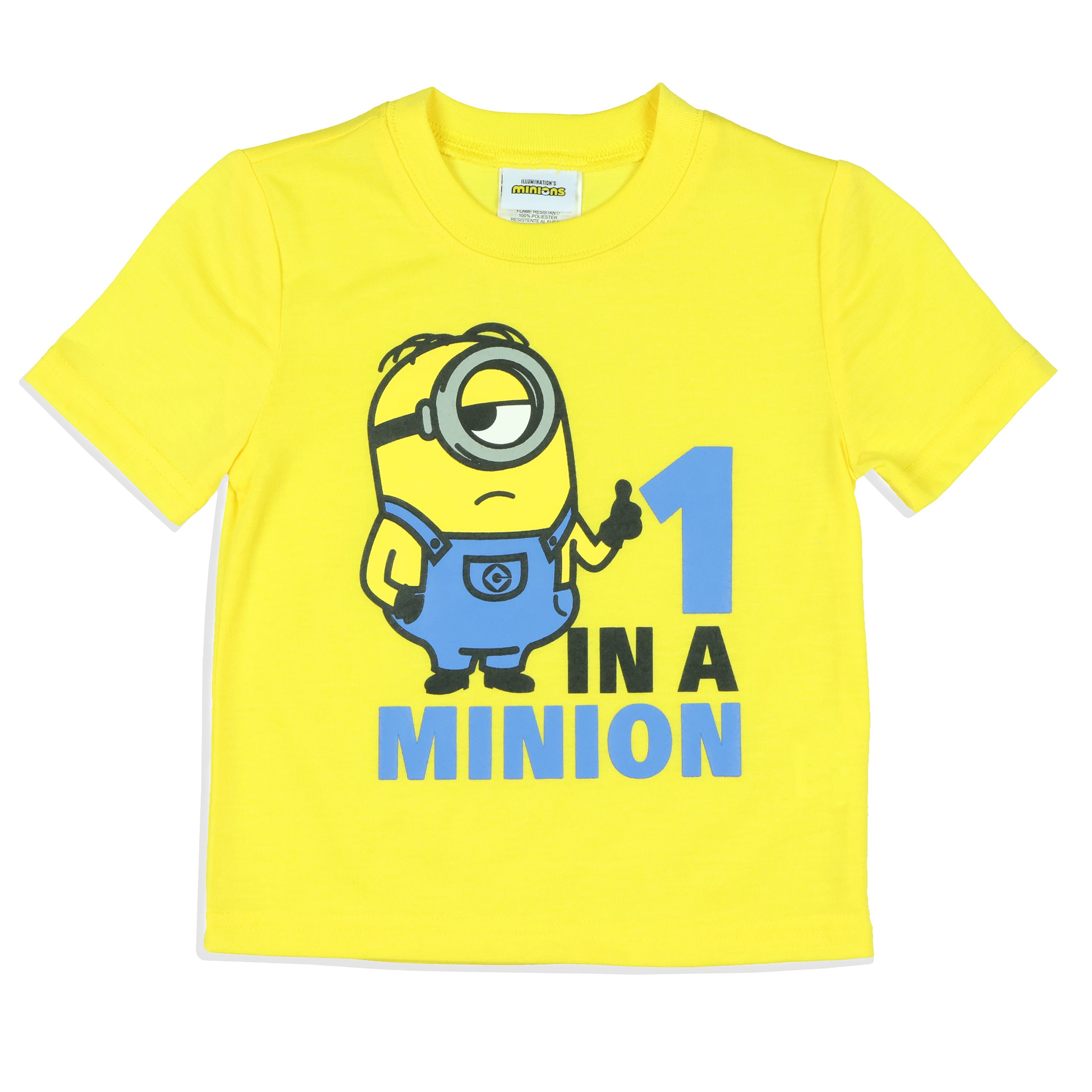 Minions Boys' Pajamas One In A Minion Toddler 2 Piece Sleep Set, 4T