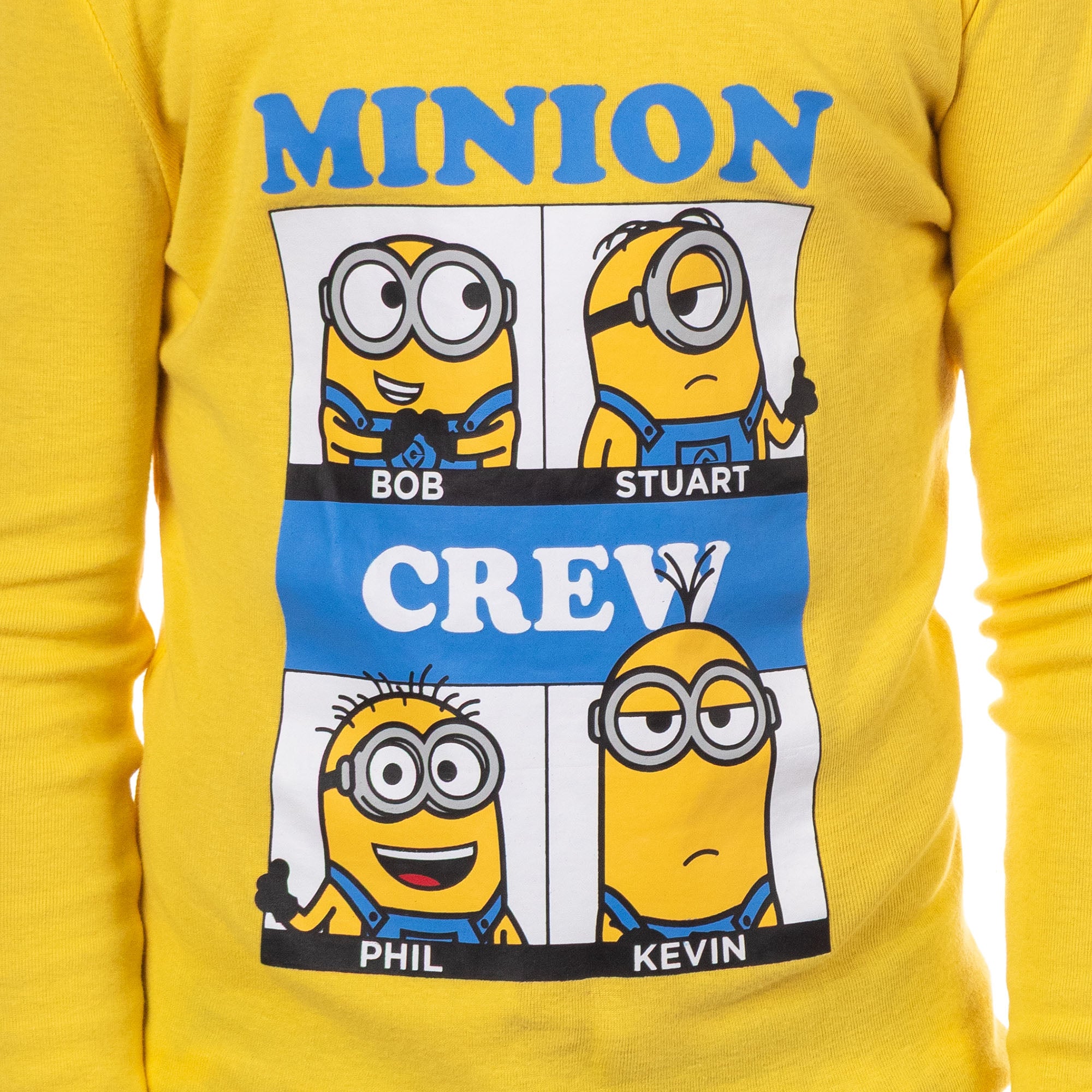 Despicable Me Boys' Minions Crew Bob Stuart Phil Kevin Sleep Pajama Set