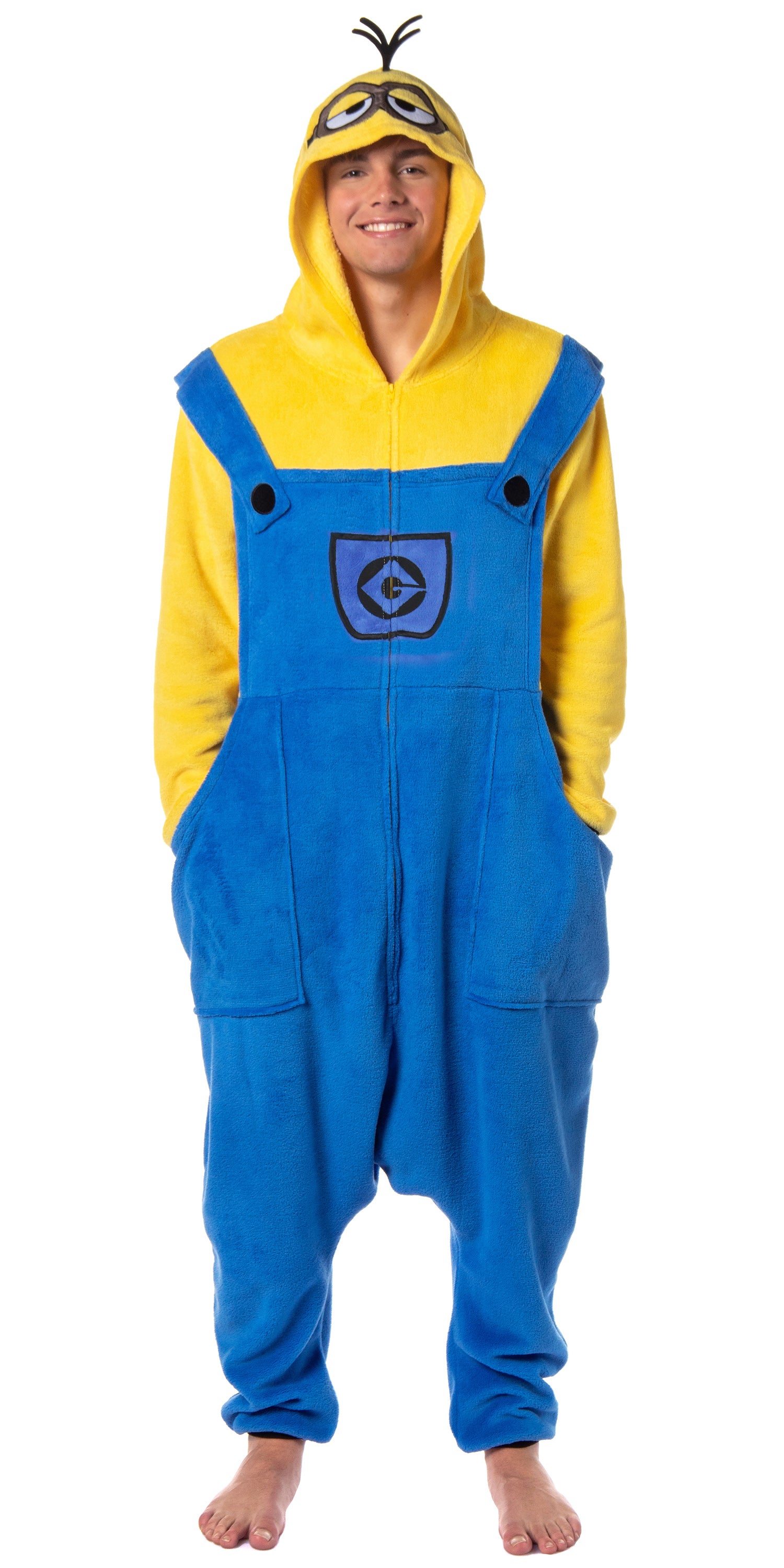 Despicable Me Men's Minions Costume Kigurumi Union Suit One Piece Pajama Outfit