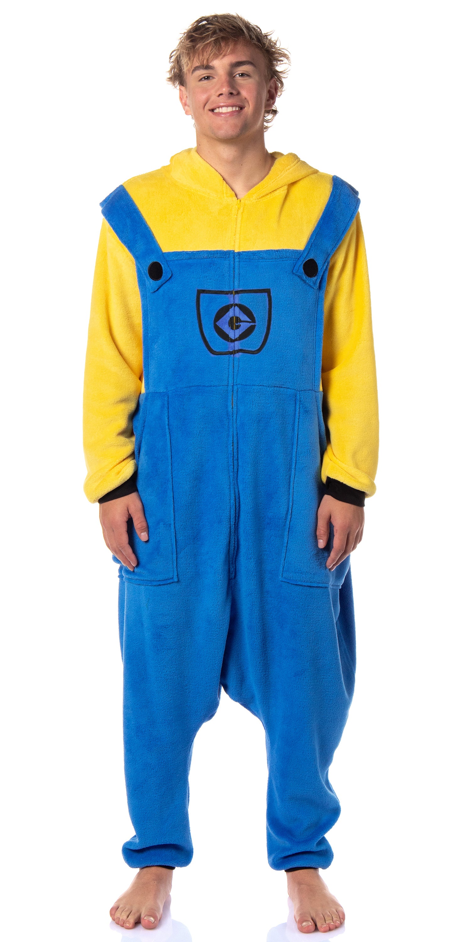 Despicable Me Men's Minions Costume Kigurumi Union Suit One Piece Pajama Outfit