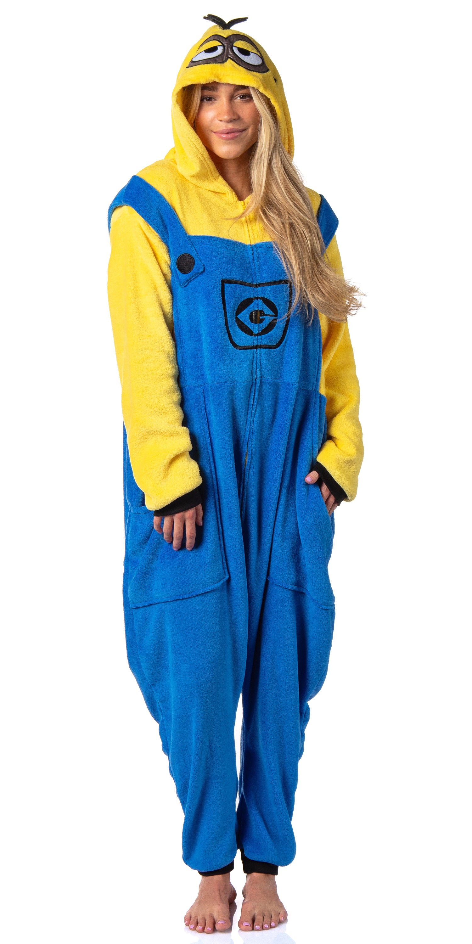 Despicable Me Men's Minions Costume Kigurumi Union Suit One Piece Pajama Outfit