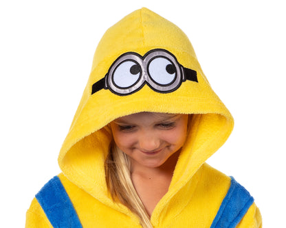 Despicable Me Boys' Bob The Minion Hooded Footless Union Suit Pajama (18/20)