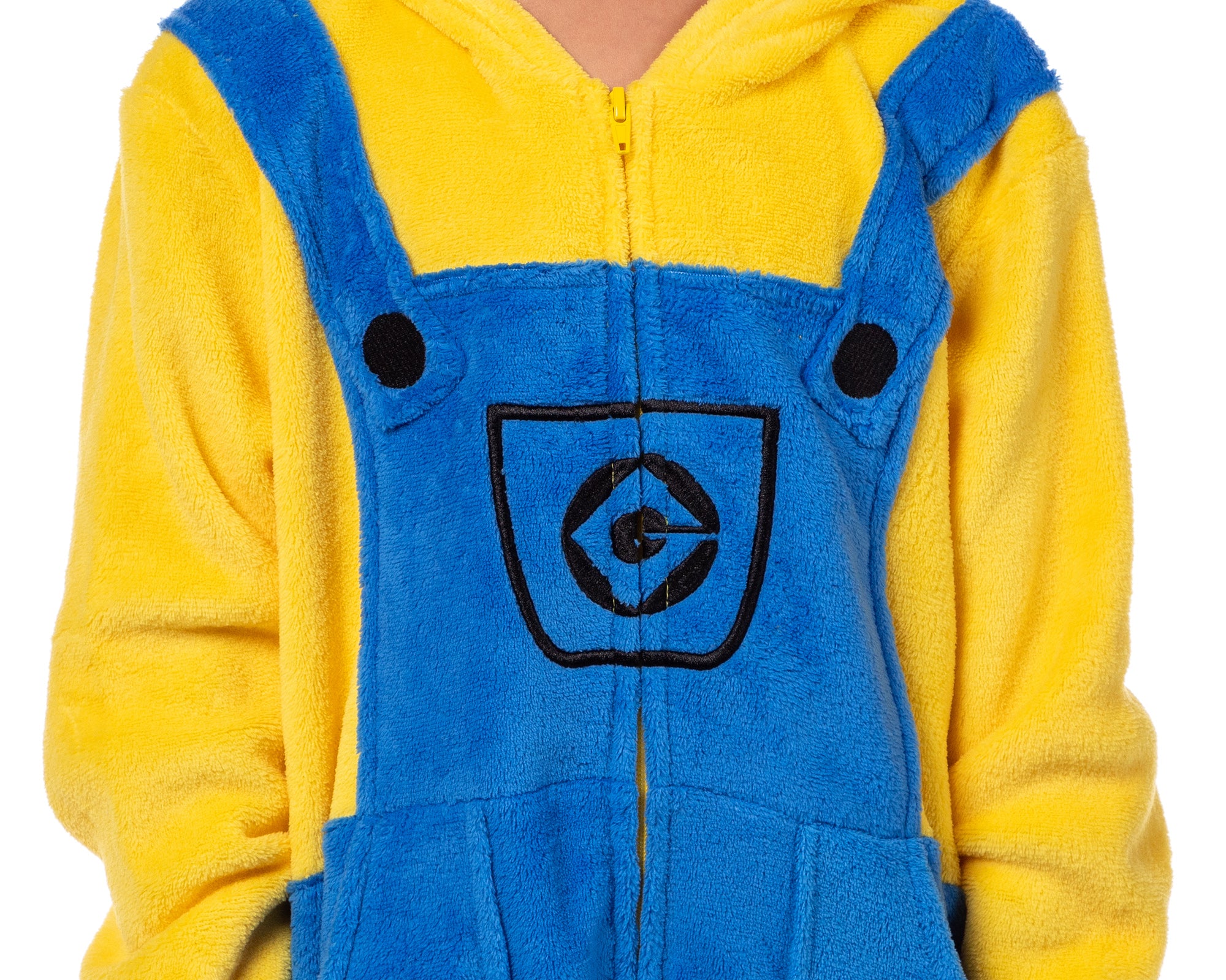 Despicable Me Boys' Bob The Minion Hooded Footless Union Suit Pajama