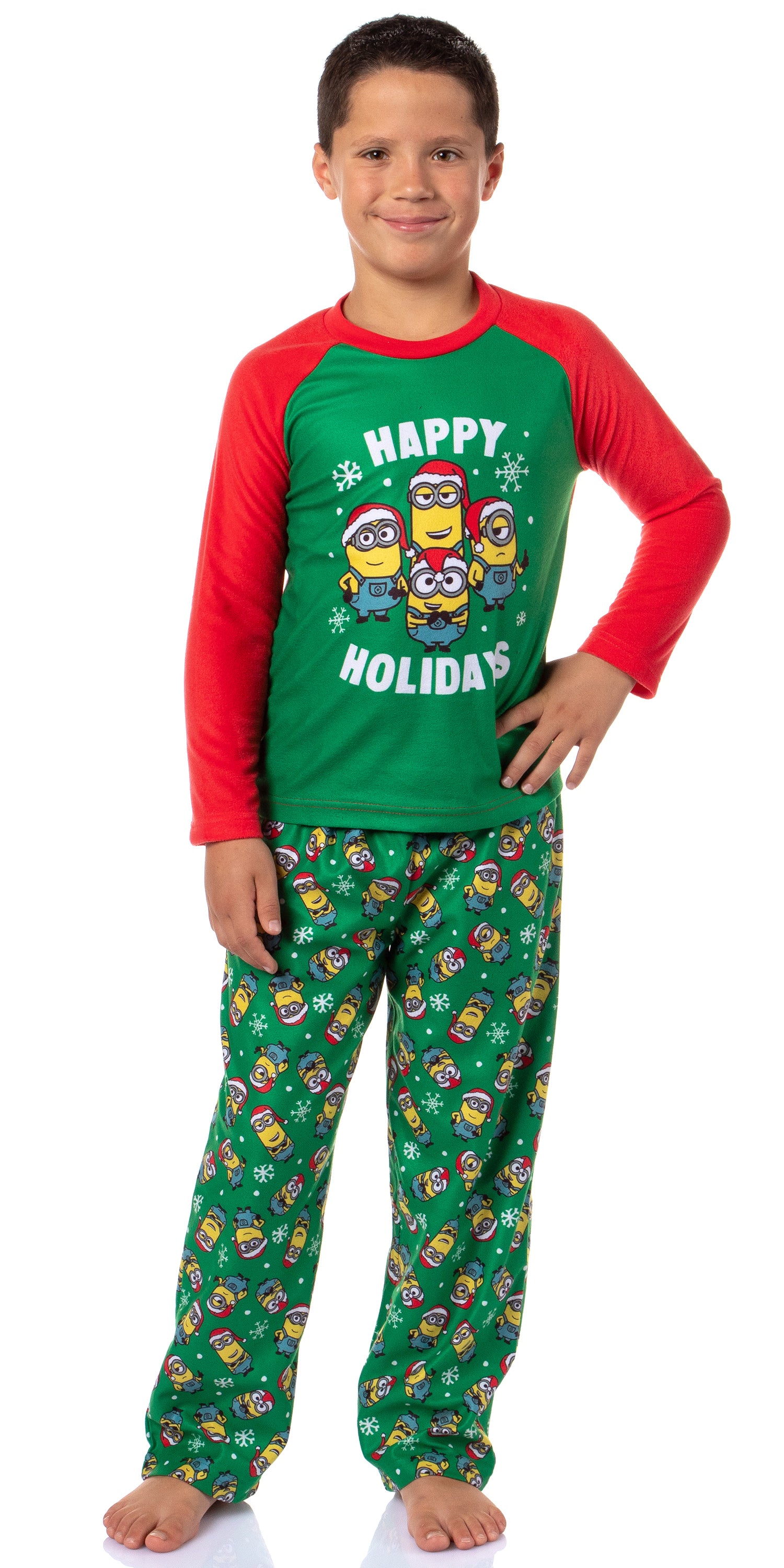 Despicable Me Minions Happy Holidays Jogger Sleep Family Christmas Pajama Set