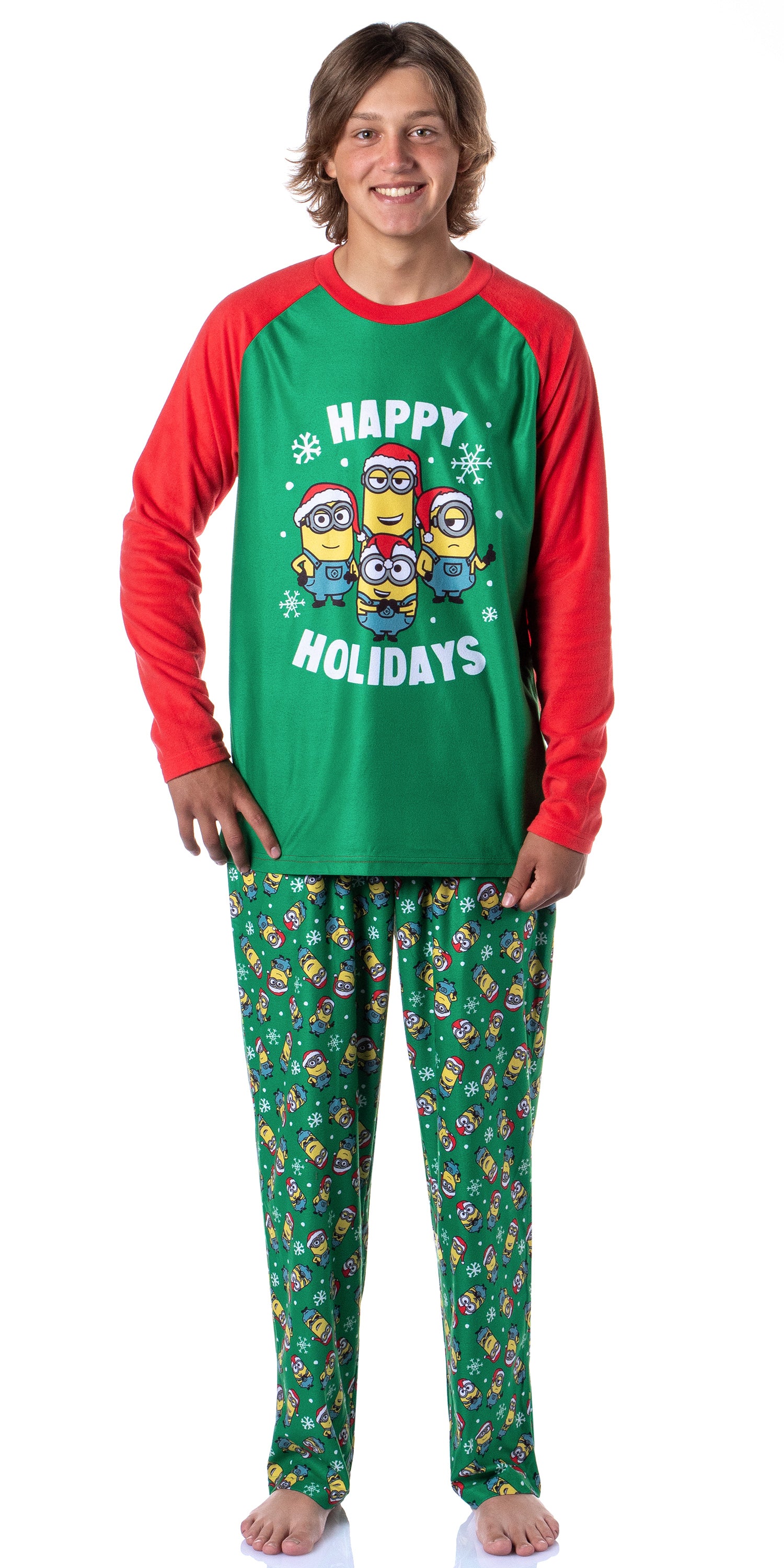 Despicable Me Minions Happy Holidays Jogger Sleep Family Christmas Pajama Set