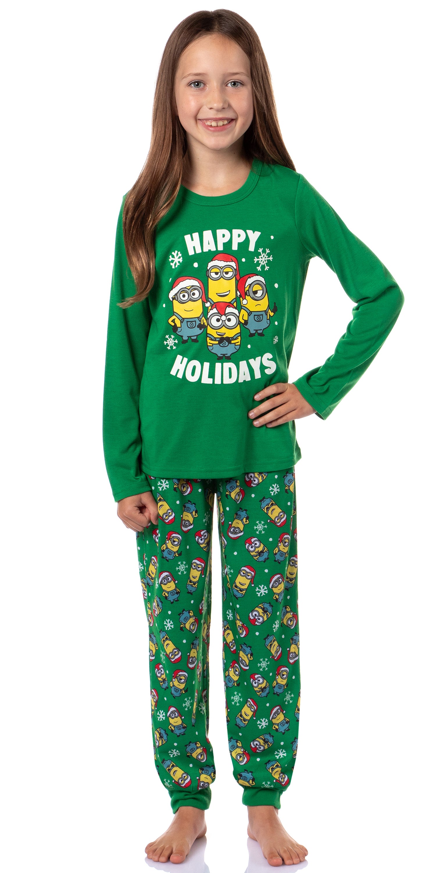 Despicable Me Minions Happy Holidays Jogger Sleep Family Christmas Pajama Set