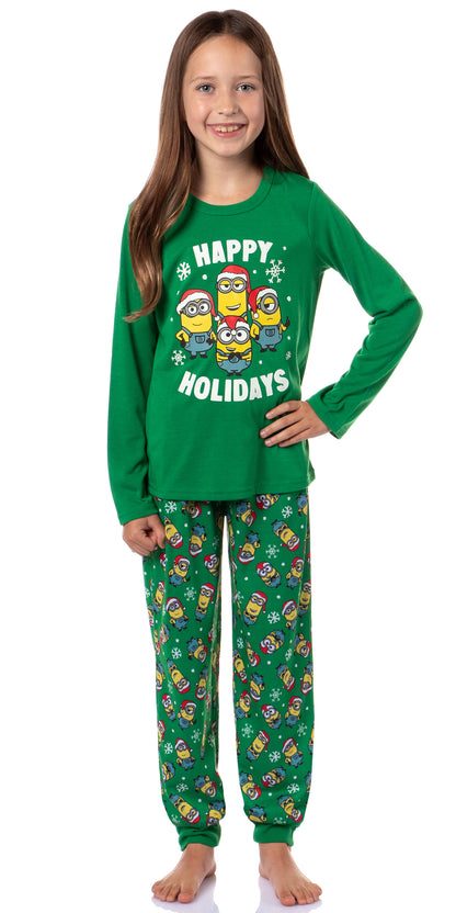 Despicable Me Minions Happy Holidays Jogger Sleep Family Christmas Pajama Set