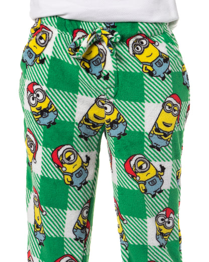 Despicable Me Minions Men's Christmas Santa Adult Sleep Lounge Pajama Pants