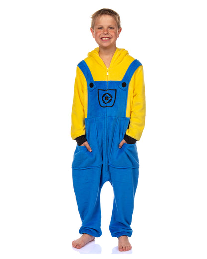 Minions Boys' Kigurumi Union Suit Fleece Pajamas – Stuart & Kevin Designs