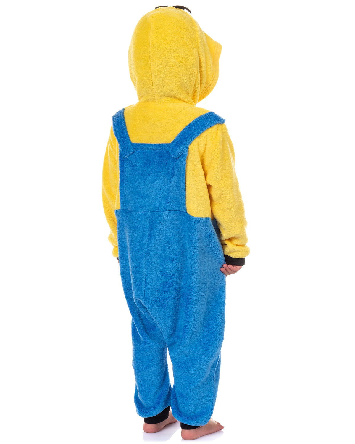 Minions Union Suit Toddler Boy's Fleece One Piece Hooded Pajamas (Stuart, 4T)