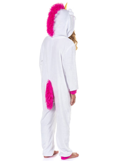 Minions Girl's Fluffy Unicorn Character Union Suit One Piece Pajama
