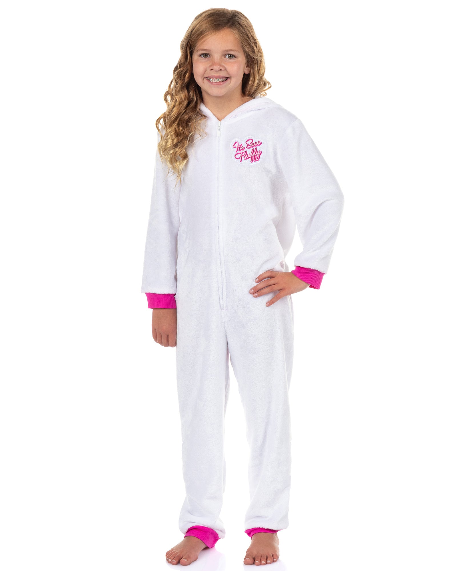 Minion Girls' Fluffy Unicorn Costume Unions Suit One Piece Pajama