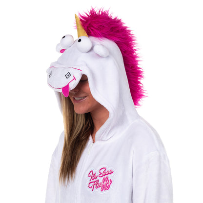 Minion Women's Fluffy Unicorn Costume Unions Suit Fleece Onesie Pajama