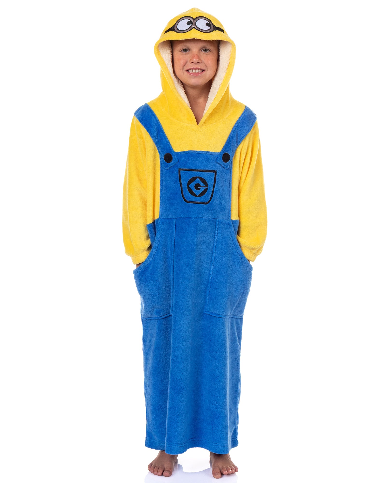 The Minions Bob Wearable Blanket Kids Hooded Sweatshirt Loungewear